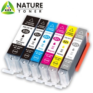 Cartouche d'encre compatible PGI-530BK, CLI-531BK, CLI-531C, CLI-531M, PGI-530 CLI-531Y, encre CLI-531 pour <span class=keywords><strong>Canon</strong></span> <span class=keywords><strong>PIXMA</strong></span> TS8750 TS8751 - Product Image 2