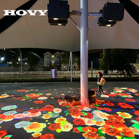 Système interactif de projection holographique immersive au sol, projecteur à faisceau 4k pour extérieur/intérieur