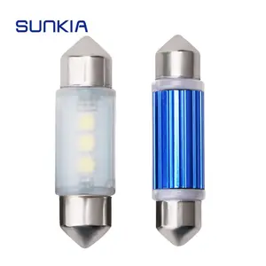 Canbus Festoon Xe LED 3030smd giấy phép đèn Dome đèn màu trắng tinh khiết 12V C5W 31mm 36mm 39mm 41mm xe nội thất ánh sáng