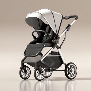 Cochecito de Bebé 3 en 1 con 4 Ruedas, Plegable y Portátil, Precio de Fábrica |   Compatible con coches, marco de acero inoxidable - Product Image 5