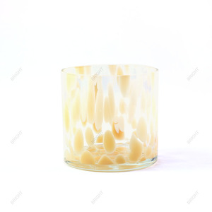 Portavelas de Vidrio Soplado con Diseño de Dálmata de Estilo Nórdico de Lujo, Decoración Hecha a Mano para el Hogar, para Hacer Velas - Product Image 3