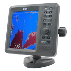 Onwa KFish-7 7 TFT LCD Marine Fish Finder Echo Depth Sounder Color Sonar With Measuring Size Function Dual Frequency TRANSDUCERS