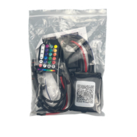 Kit d'anneaux LED RGBW à effet de poursuite pour jantes 15" 17" 20" avec contrôle par application Bluetooth, éclairage de jante étanche et lampes sous châssis pour camions et pick-ups