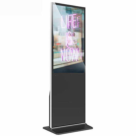 43 Inch Floor Stand Rotating Digital Signage 4K Display Screen Advertising Kiosk