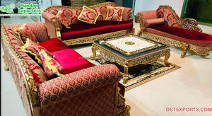 Juego de muebles de sala de estar pulidos en plata de estilo europeo, conjunto de sofá de plata barroca victoriana, juego de sofá de sala de estar hecho a mano impresionante - Product Image 3