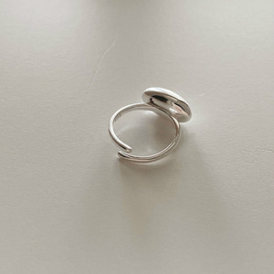 S925 Sterling Silver Geometric Oval <b>Open</b> <b>Ring</b> For Women Everyday Wear - Product Image 3