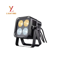 Projecteur de scène extérieur IP66 étanche 4 yeux 50W bicolore COB Cube Par Light 2700K-6500K DMX RDM
