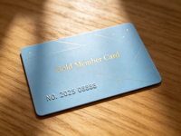 Carte de membre personnalisée en PVC 13,56 MHz avec numéro en relief, texte estampé à chaud, carte de fidélité VIP pour hôtel, spa, commerce de détail
