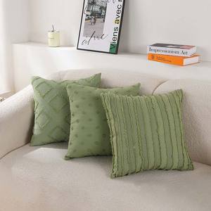 Coussin décoratif en coton et lin <span class=keywords><strong>de</strong></span> style classique, simple et moderne, 45x45 cm, motif géométrique, pour canapé, pour salon - Product Image 2