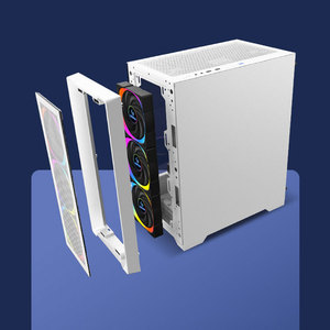 Aluminum Mid Tower Cabinet Factory OEM Tempered Glass Gaming <strong>PC</strong> <strong>Case</strong> M-ATX/ITX USB3.0 Fast Transmission with Fan Cooler - Product Image 2