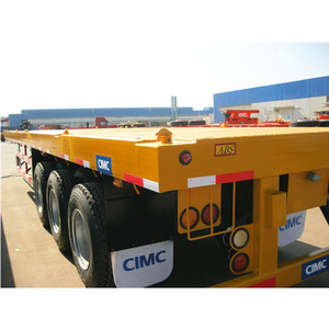 2 Trục 3 Trục 20ft 40ft Phẳng Sàn Phẳng Trailer Song Song Giường Phẳng Semitrailer Với Container Khóa Giá - Product Image 1