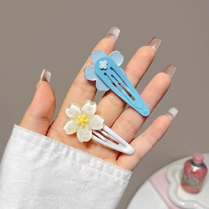 Dopamine <b>Sweet</b> Cherry Blossom BB Clip, New Style for Kids, Cute Little <b>Flower</b> Side Hair Clip, Colorful Girl's Bangs Clip - Product Image 4