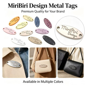Étiquette métallique 3D personnalisée en forme de rectangle avec logo en relief et bord découpé au laser pour vêtements et sacs à main, plusieurs couleurs - Product Image 3