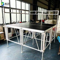 Structure de scène en treillis d'aluminium à double couche avec capacité de charge de 1000 kg pour toile de fond et plateforme d'église