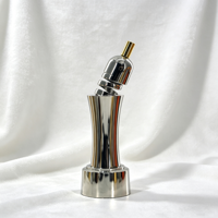 Trophée de vin personnalisé durable en forme de bouteille, gravé, en alliage d'étain sans plomb, sculpture métallique abstraite, marque de spiritueux