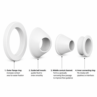 Diffuseur d'air à buse sphérique réglable en plastique ABS pour la ventilation moderne, sortie de ventilation HVAC