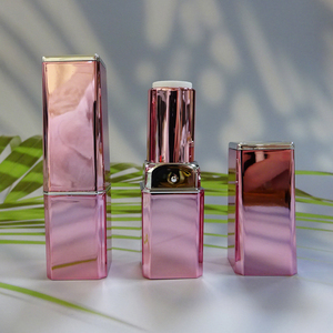 ลิปสติกพลาสติกทรงสี่เหลี่ยมสีชมพูกุหลาบเปล่า,ลิปแท่งสำหรับแต่งหน้าจำนวน OEM ขวดพลาสติกมีโลโก้จำนวนขายส่ง - Product Image 3