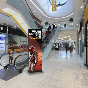 RAYBO mesin iklan LED layar Poster lipat definisi tinggi inovatif Die-cast aluminium untuk promosi Shopping Mall - Product Image 6