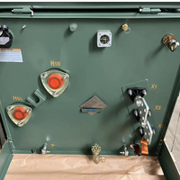 Transformateur monophasé Hentg ANSI/IEEE 50kVA 75kVA 167kVA monté sur socle, 13.8kV, alimentation par boucle frontale, immergé dans l'huile, pour usage résidentiel