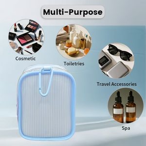 Nhà Máy Giá Hot Bán Trong Suốt PVC Trang Điểm Mỹ Phẩm Túi Tùy Chỉnh Rõ Ràng Túi PVC Cho Búp Bê Mang Trường Hợp Không Thấm Nước - Product Image 4