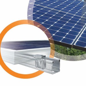 Pince de fixation solaire en acier de type C, galvanisée à chaud, pour l'installation de panneaux solaires - Product Image 1