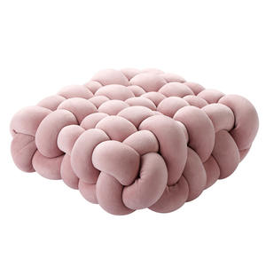 Le plus récent oreiller de tresse créative <span class=keywords><strong>coussin</strong></span> doux chambre <span class=keywords><strong>coussin</strong></span> carré noeud <span class=keywords><strong>boule</strong></span> jeter oreiller - Product Image 6
