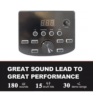 <strong>Electronic</strong> <strong>Drum</strong> <strong>Set</strong> Professional Standard 4 <strong>Drums</strong> + 3 Cymbals Percussion Instruments <strong>Drum</strong> Support to Expand Crash(EDS-220) - Product Image 5