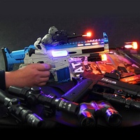 Nouveaux jouets pistolets électriques 2023 ressemblant à de vrais armes avec lumière colorée et son de combat, jouets mitrailleuses en plastique pour enfants
