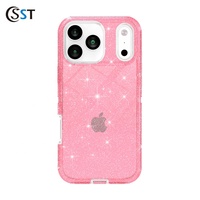 Casing Desain Sporty Heavy Duty 3-in-1 Transparan Anti Benturan Bahan PC+TPU untuk iPhone 17pro & 17Air Terlaris