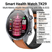 Reloj Inteligente CES para Dormir con Monitor de Frecuencia Cardíaca ECG, Grasa Corporal, Oxígeno en Sangre SpO2, Pantalla AMOLED, Rastreador de Actividad Física para Hombres y Mujeres