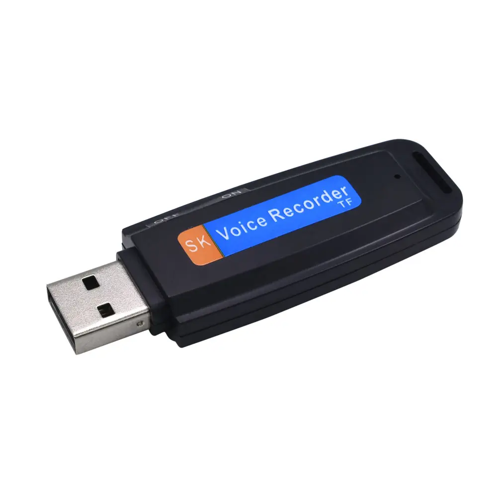 TISHRIC perekam suara Digital 32GB, pemutar MP3 profesional Mini USB Flash Drive rekaman Audio untuk rapat dan bisnis