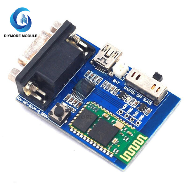 RS232 Blvetooth Serial Adapter Board Master Slave 2 Modes 5V Mini USB Blvetooth Serial Port Profile Communication Module