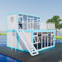 Vente en gros de maison en conteneur mobile préfabriquée durable de taille personnalisée 40 pieds Maison en conteneur extensible de luxe de haute qualité