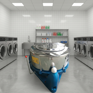 Machine d'extraction d'eau industrielle électrique en acier inoxydable pour blanchisserie Sunflower - Product Image 4