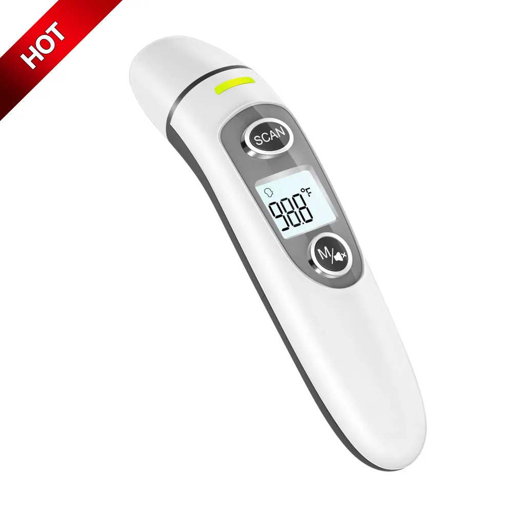 Fabriek Voorraad Lcd Digitale Display Klinische Medische Temperatuur Instrumenten Baby Voorhoofd Oor Infrarood Thermometer
