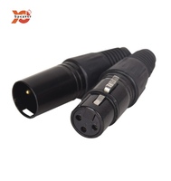 Connecteur XLR 3P, kits d'accessoires pour haut-parleurs, amplificateur, boîte de microphone, câble audio, prise
