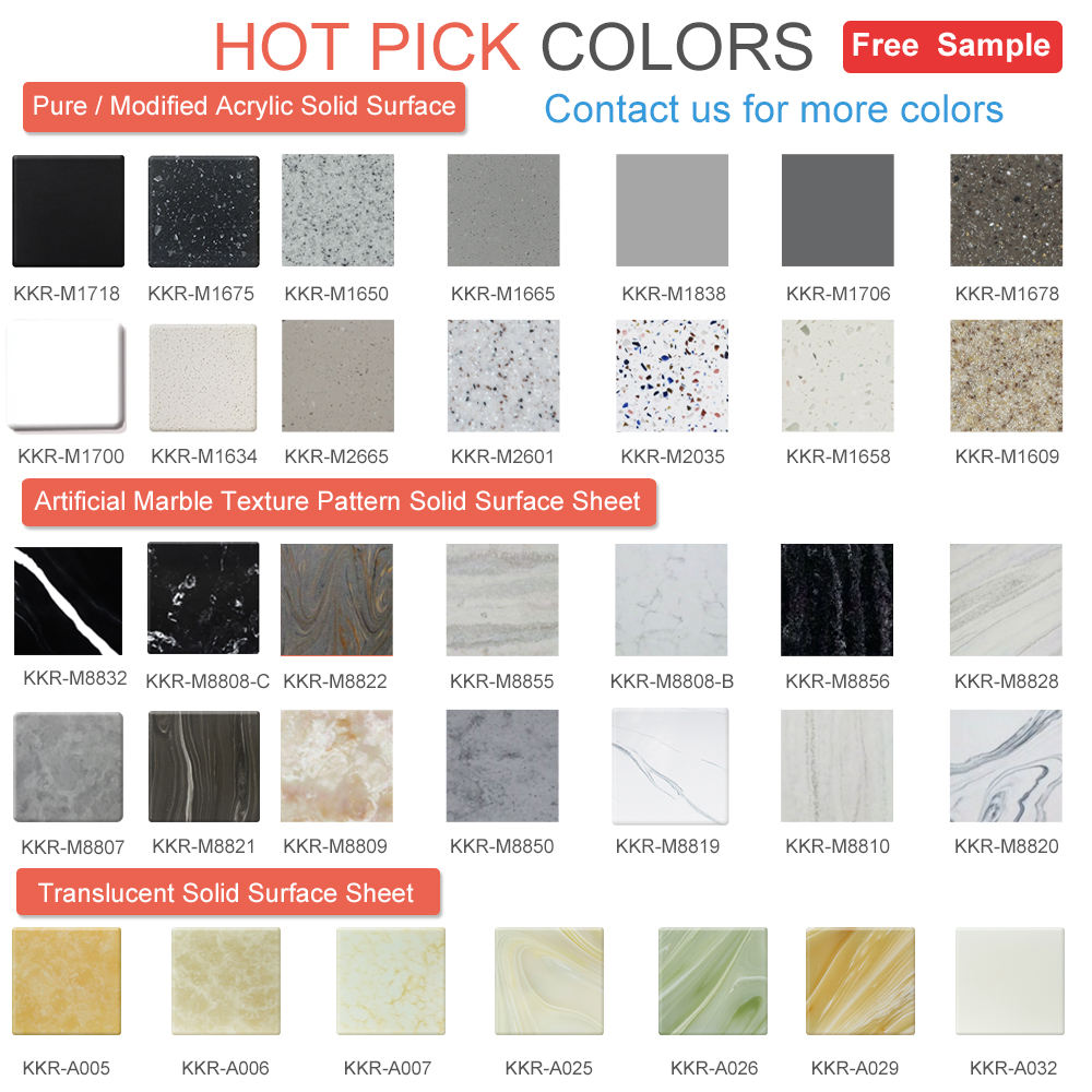Acrylic solid surface colors-2