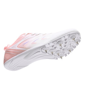 Chaussures d'athlétisme printemps unisexe à crampons légères respirantes en maille antidérapantes pour la course sur moyenne et longue distance et le saut en longueur - Product Image 1