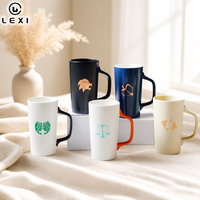Tasse à café personnalisée avec signe du zodiaque, cadeau astrologique, 550 ml, en porcelaine céramique, passe au lave-vaisselle, utilisation au micro-ondes, en vrac