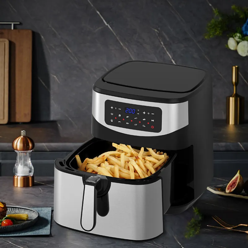 Friteuse électrique sans huile pour poulet, nettoyage facile, grande taille