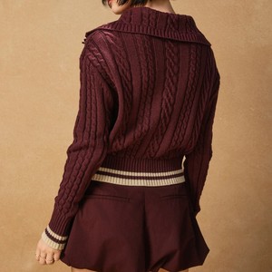 Pull à <span class=keywords><strong>col</strong></span> <span class=keywords><strong>marin</strong></span> à la mode pour femmes pour le printemps et l'automne - Product Image 5
