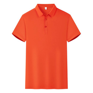 Camiseta Polo de Color Sólido, Manga Corta, Unisex, Ropa de Trabajo, Uso Diario, Fibra de Poliéster 51-70% - Product Image 4