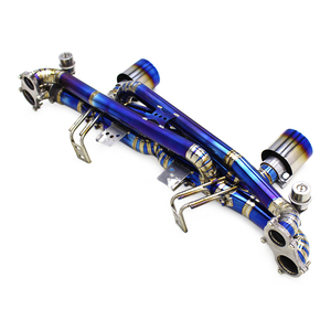 Échappement Catback OEM pour <span class=keywords><strong>Porsche</strong></span> 718 <span class=keywords><strong>Cayman</strong></span> <span class=keywords><strong>GT4</strong></span> 4.0L 2016-2021 <span class=keywords><strong>Bleu</strong></span> brûlé Double embouts Essieu Échappement arrière Échappement sous vide - Product Image 1