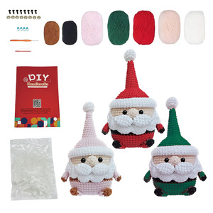 Nuevo Kit de <span class=keywords><strong>Ganchillo</strong></span> Transfronterizo Serie Navideñ<span class=keywords><strong>a</strong></span>, Muñeca Hecha <span class=keywords><strong>a</strong></span> Mano DIY, Tela Brocada, Tutorial en Video en Inglés, Material 100% Acrílico - Product Image 4