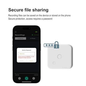 Máy ghi âm thông minh ai 64GB với thiết bị ghi âm cuộc gọi điện thoại ứng dụng, ghi âm cảm biến dẫn truyền xương, truyền dữ liệu không dây - Product Image 4