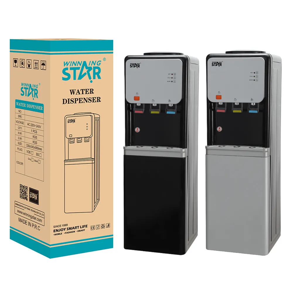 Winning Star ST-6506-HS macchina da tè con distributore di acqua verticale a carico dall'alto istantaneo elettrico all'ingrosso con frigorifero