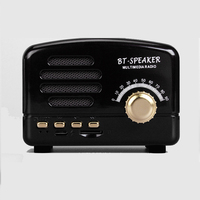 Radio FM rétro portable mini, haut-parleur Bluetooth personnalisé, karaoké sans fil, haut-parleur Bluetooth avec micro