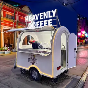 2024 New Foodtruck With Full Kitchen Street Food Concession Trailer Hot Dog Ice Cream Cart Mobile Street Food Truck Equipment