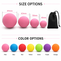 Ballon de massage LACROSSBALL personnalisé avec logo, plusieurs tailles, outil de récupération post-entraînement, équipement de fitness, approvisionnement en gros, OEM, ODM