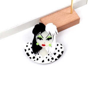 ต่างหูอายแชโดว์สีขาว<span class=keywords><strong>สี</strong></span>ดำขนาดใหญ่สไตล์ฮิปฮอปสไตล์พังค์ผมไฮไลต์ทำจากอะคริลิคปาร์ตี้งานแต่งงานสไตล์ไน<span class=keywords><strong>ท์</strong></span>คลับ - Product Image 6